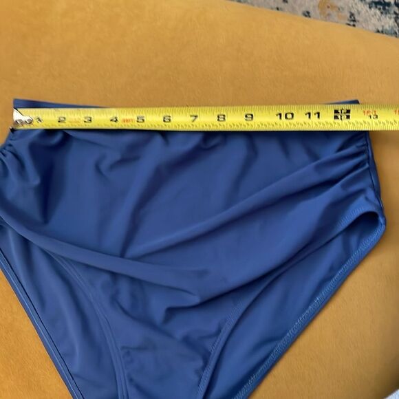 Eomenie Two Piece Swimsuit Bikini Set One Shoulder Ruffle M - Picture 7 of 9